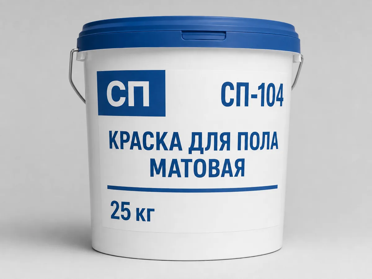 Полиуретановая краска для бетонного пола СП-104, матовая